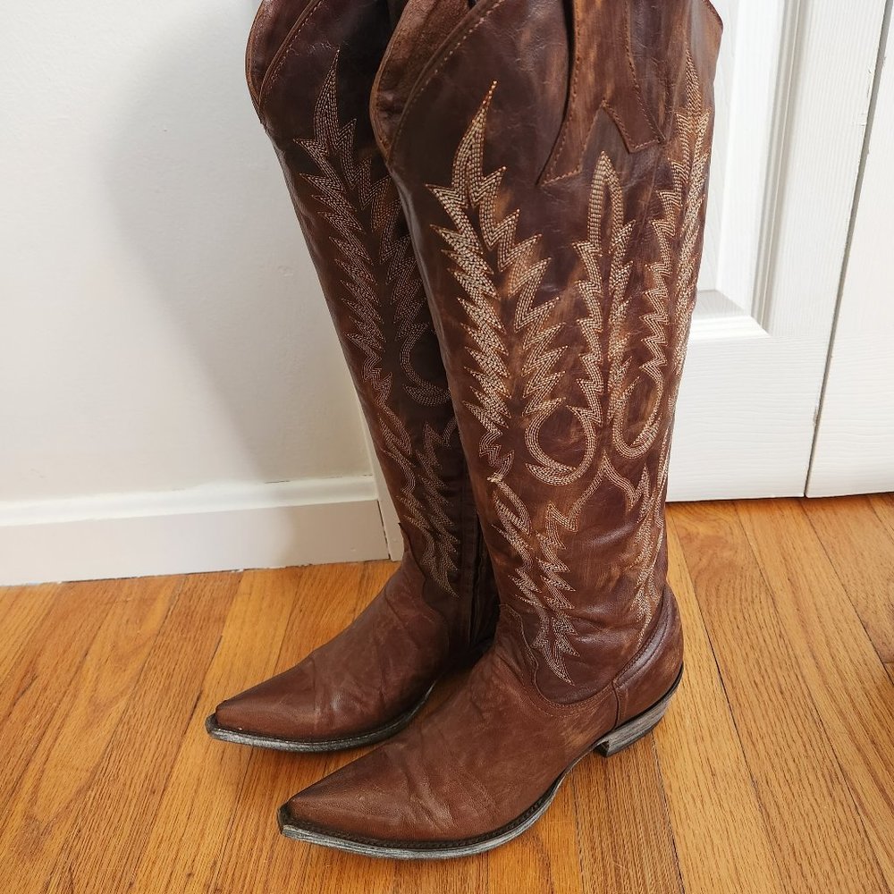 Old Gringo Mayra Brass Womens Boots - Size 8 Relaxed Fit